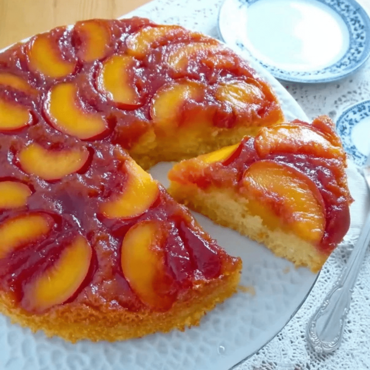 Nectarine Upside Down Cake(1)