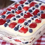 No Bake Summer Berry Icebox Cake
