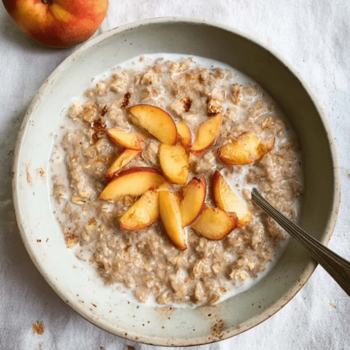 Peaches and Cream Oatmeal