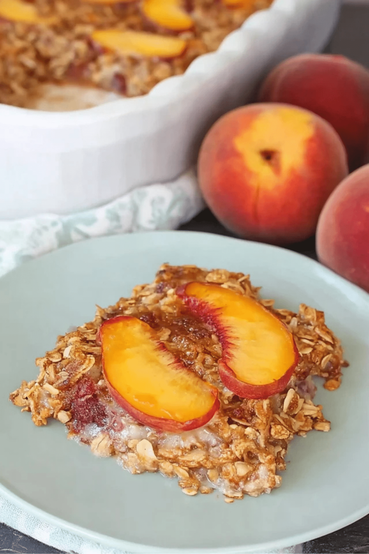Peaches ‘n Cream Baked Oatmeal Peaches ‘n Cream Baked Oatmeal
