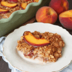 Peaches ‘n Cream Baked Oatmeal
