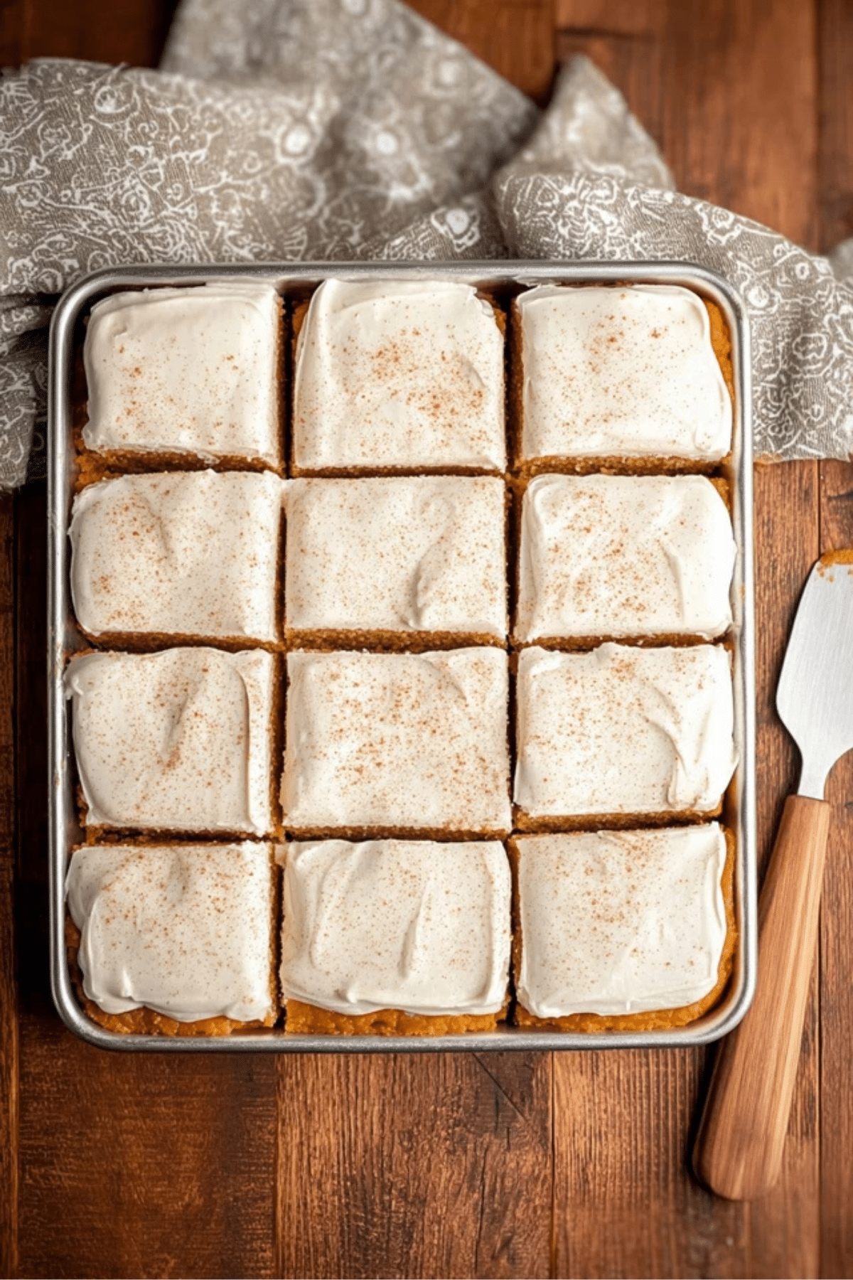 Pumpkin Bars with Cream Cheese Frosting