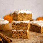Pumpkin Bars with Cream Cheese Frosting