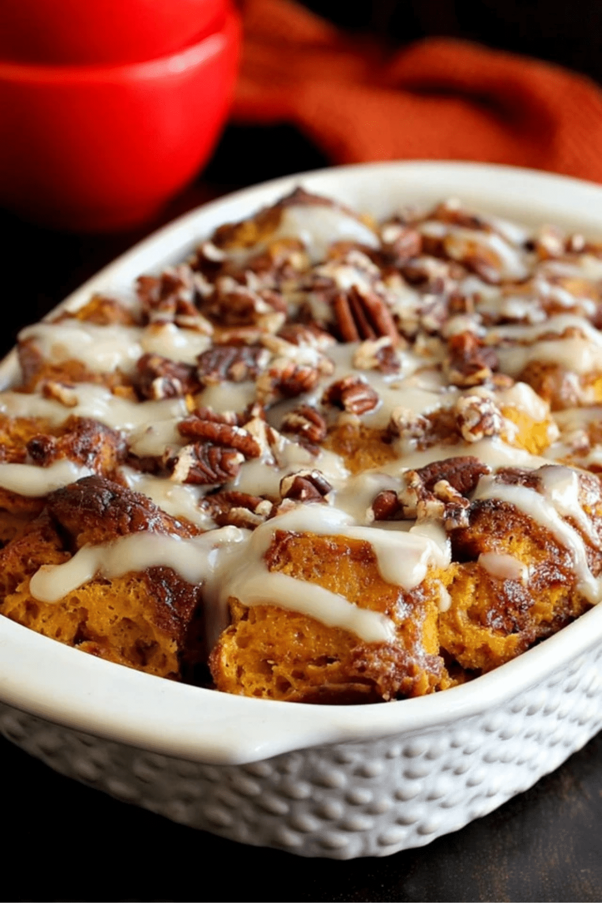 Pumpkin Pie Bread Pudding with Challah