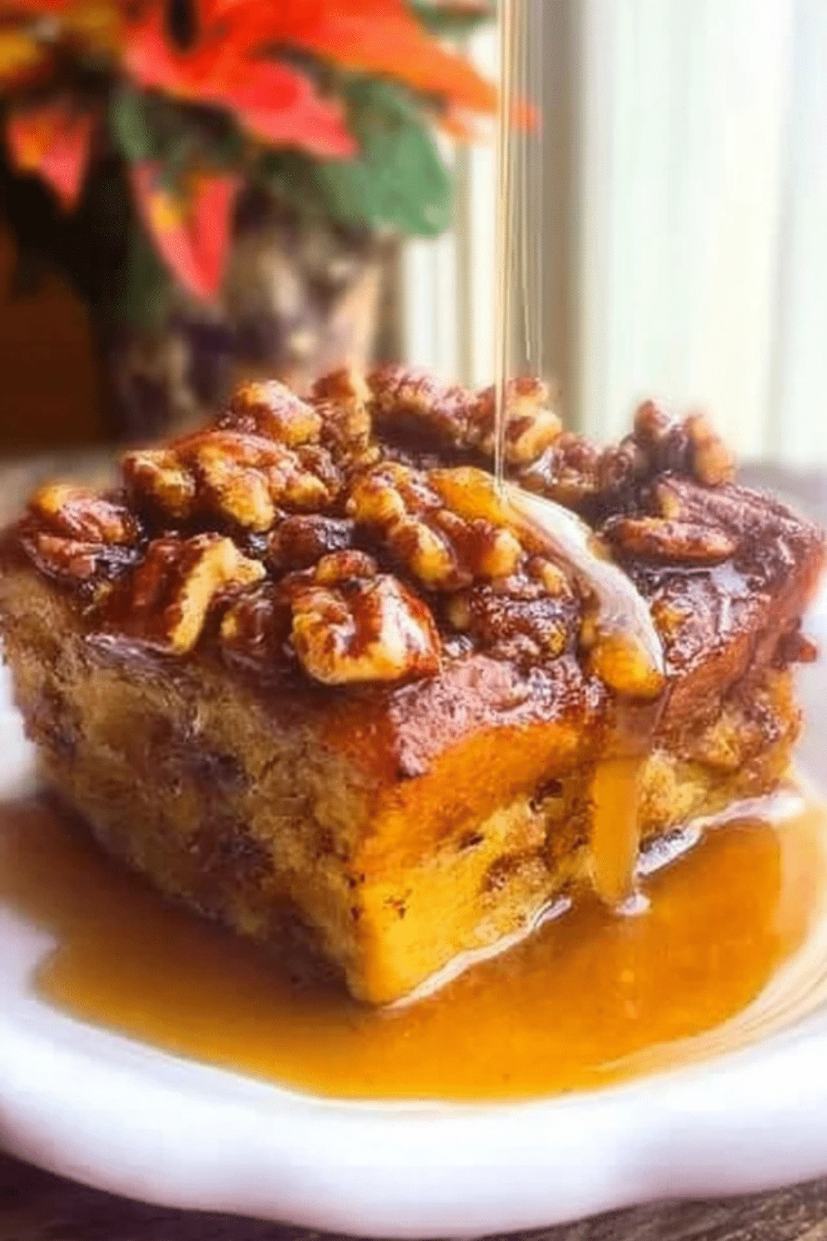 Pumpkin Praline Bread Pudding