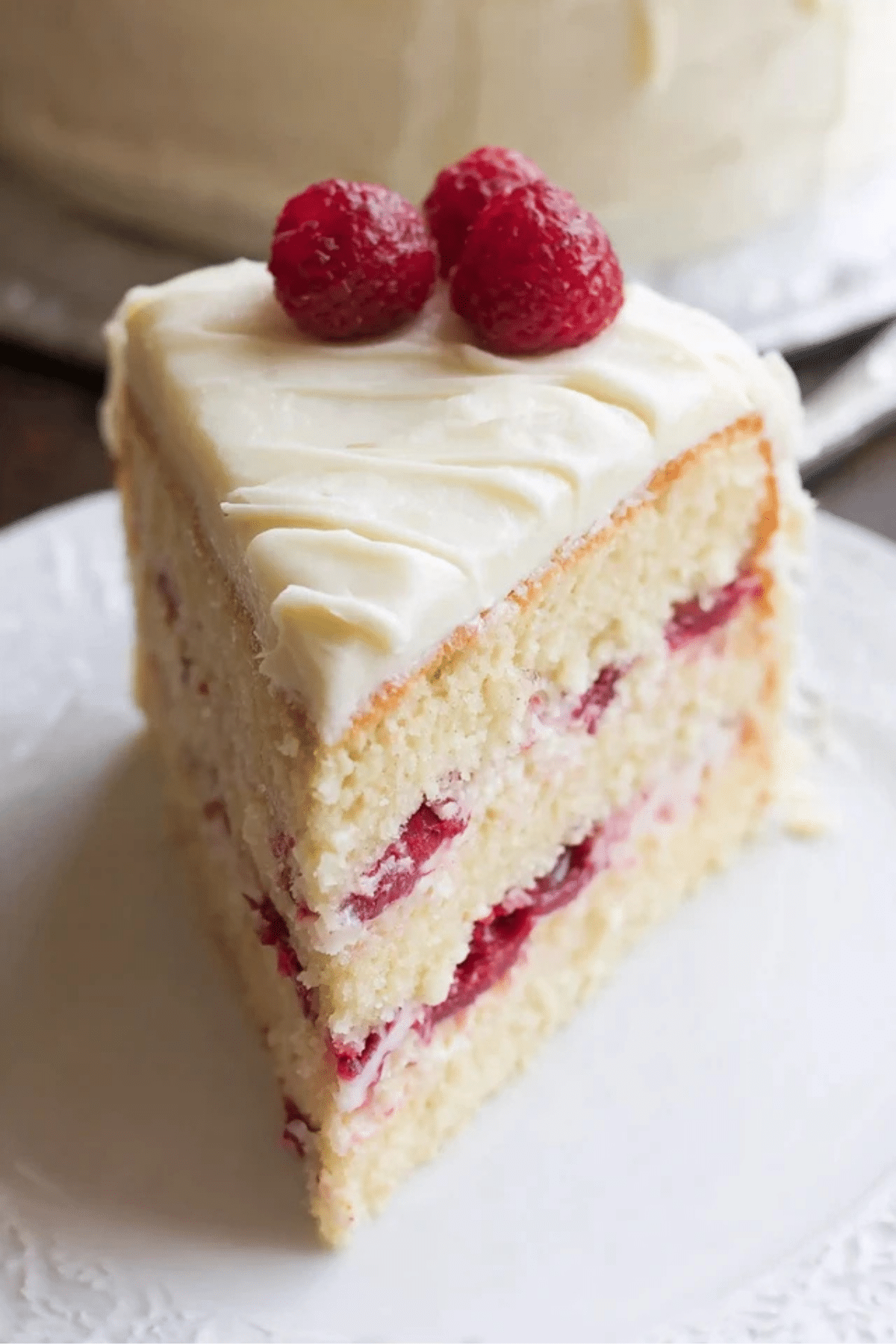 Raspberry Cake with Lemon Buttercream