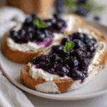Roasted Blueberry Toast