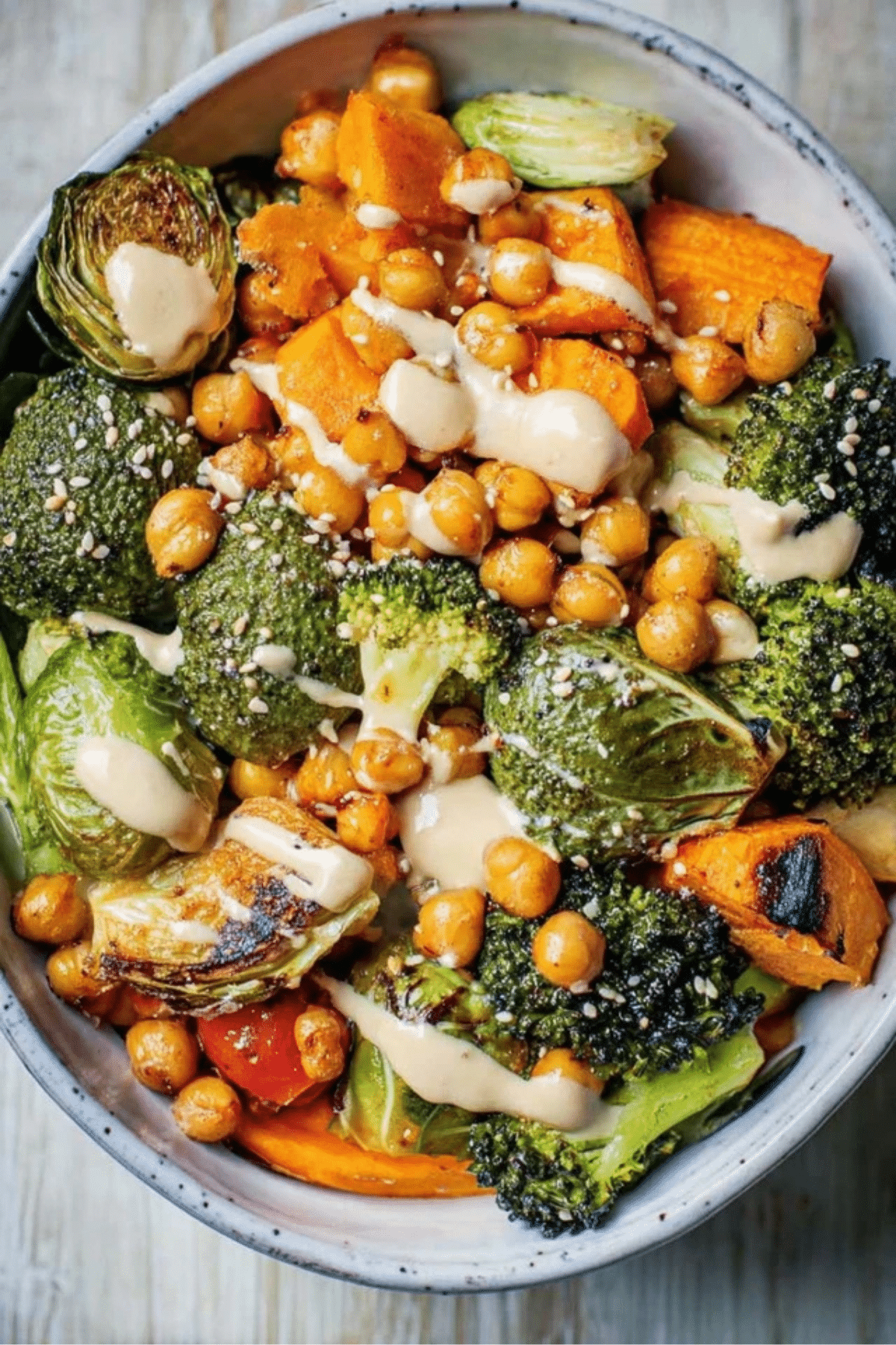 Roasted Veggie and Chickpea Bowl