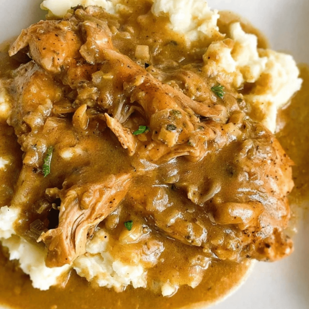 Smothered Chicken and Gravy