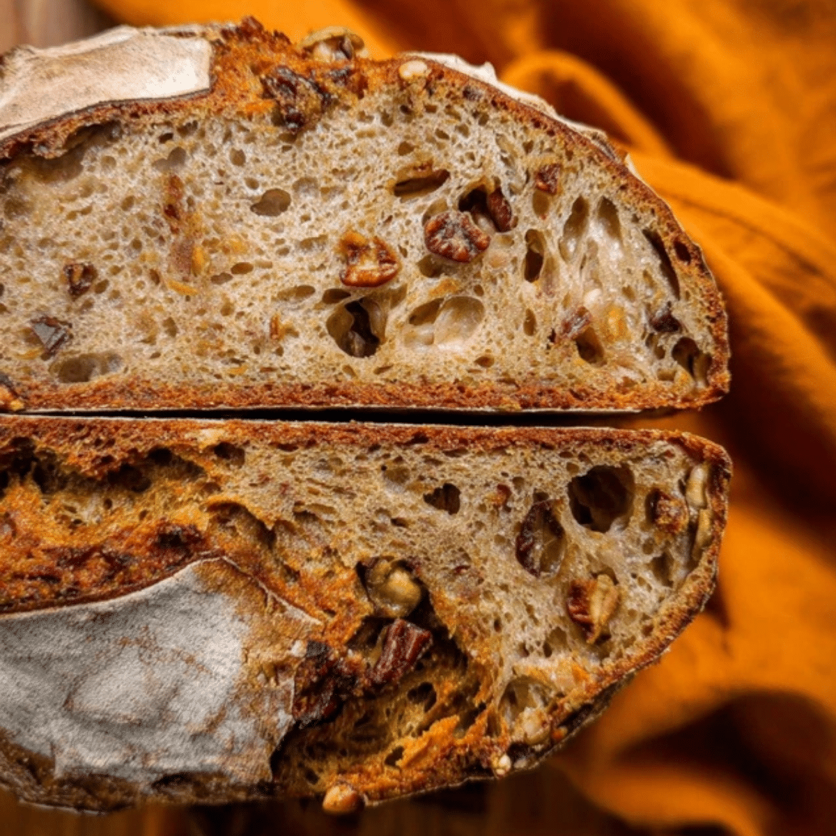 Sourdough Pumpkin Apple Bread