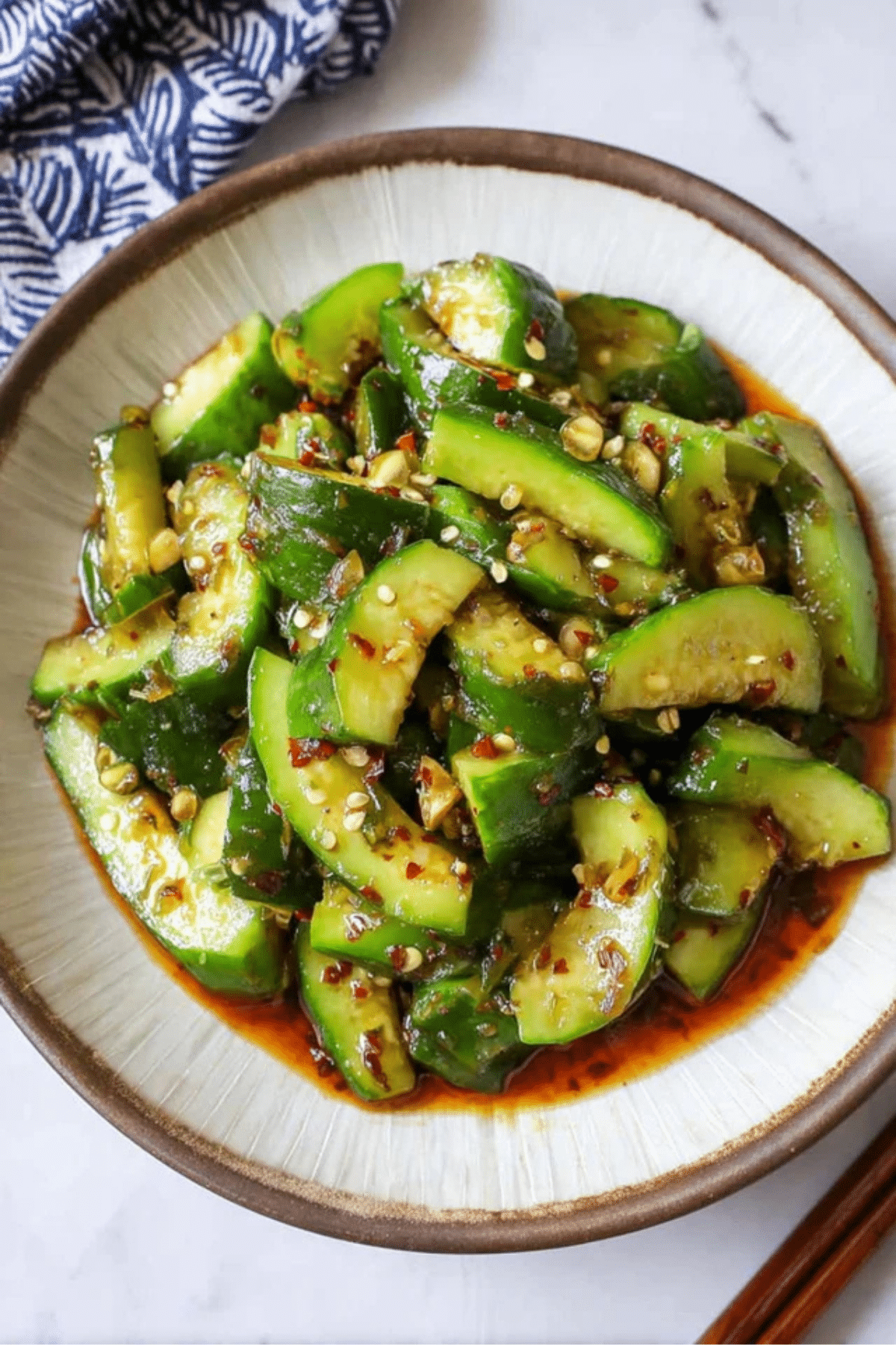 Spicy Smacked Cucumber Salad