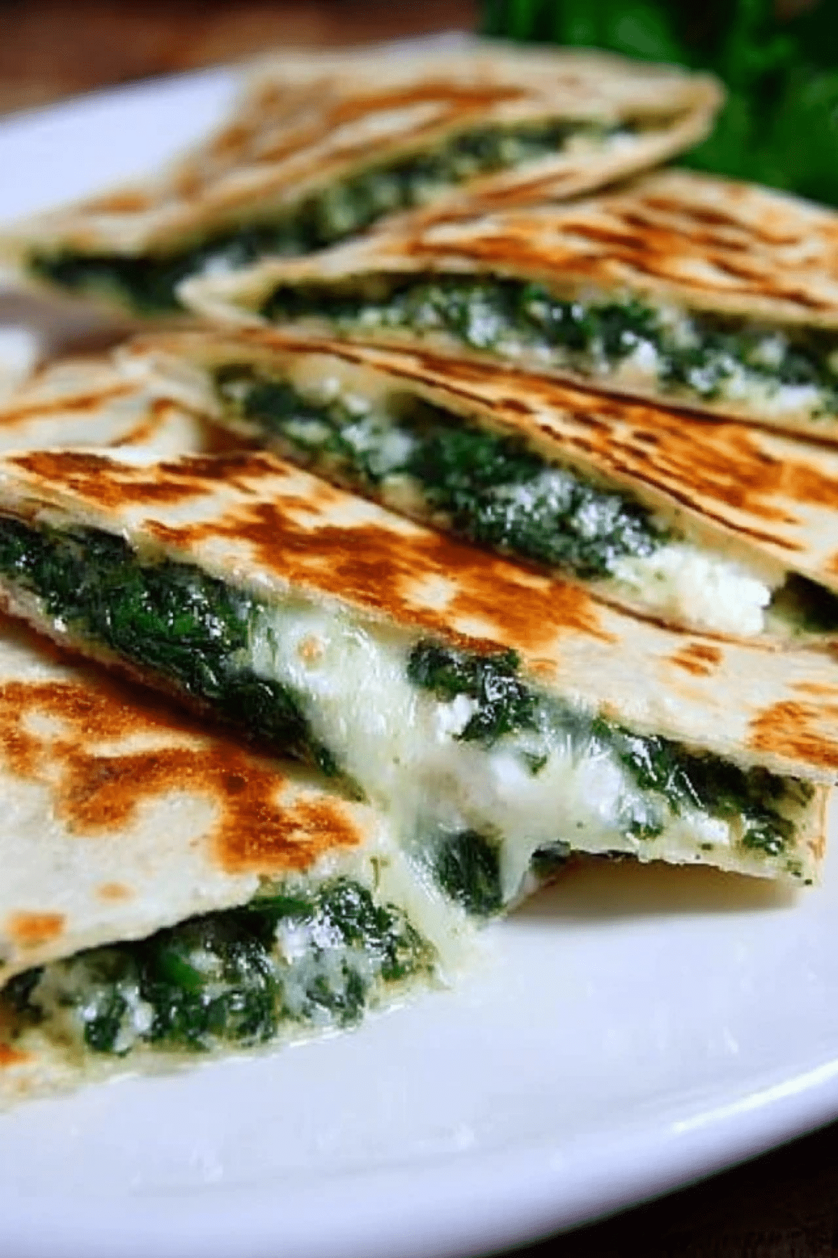 Spinach and Feta Quesadillas