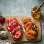 Strawberry Honey Breakfast Toasts