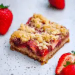 Strawberry Oatmeal Crumble Bars