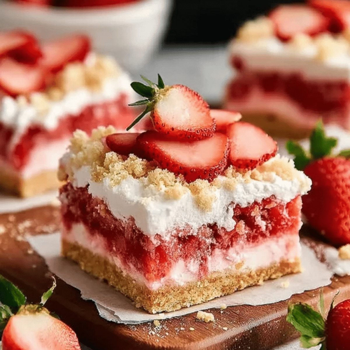 Strawberry Shortcake Bars