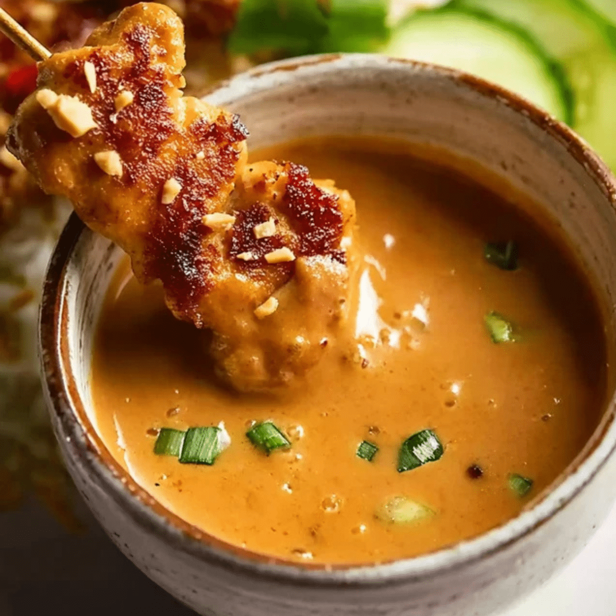 Thai Chicken Satay with Peanut Sauce