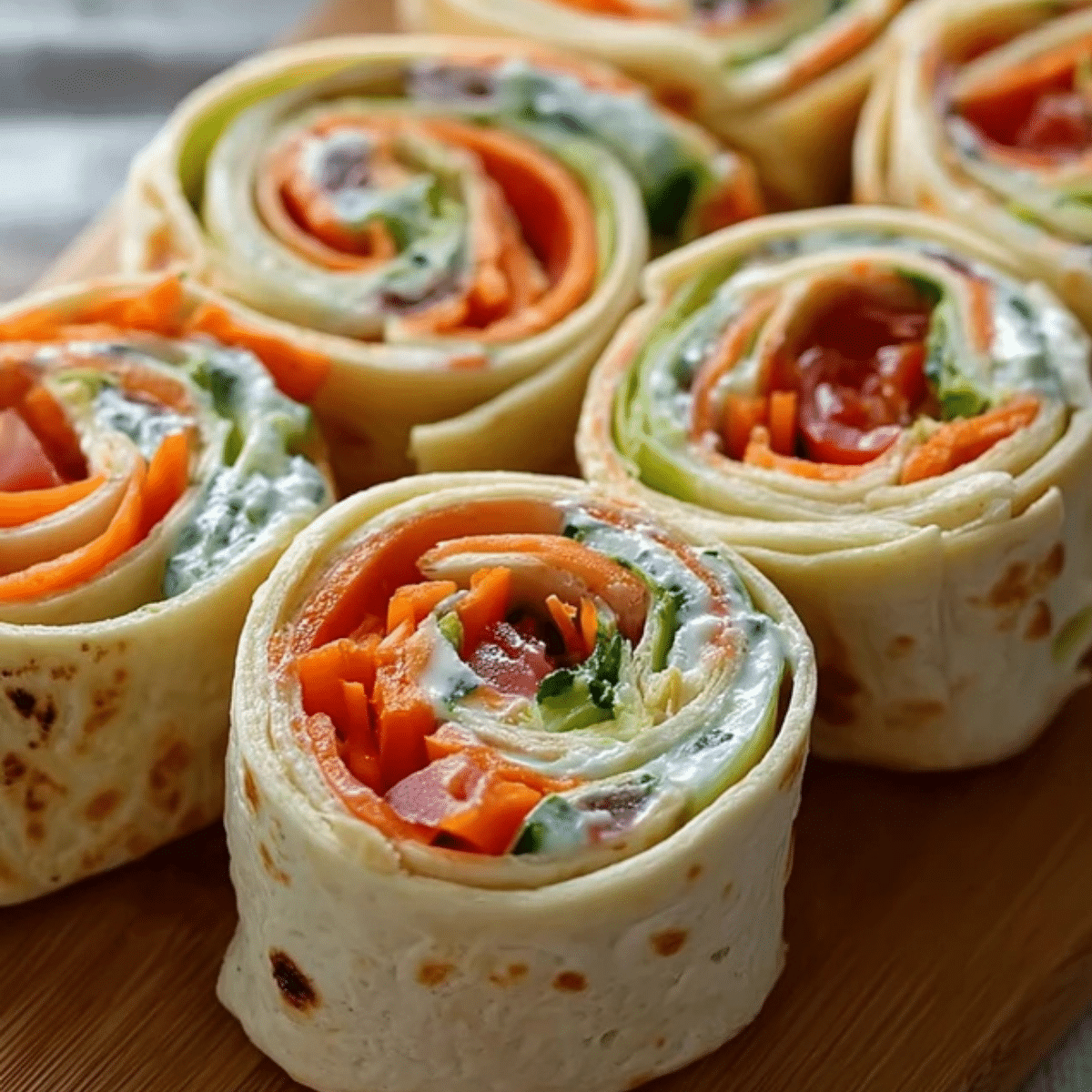 Vegetable Tortilla Roll Ups