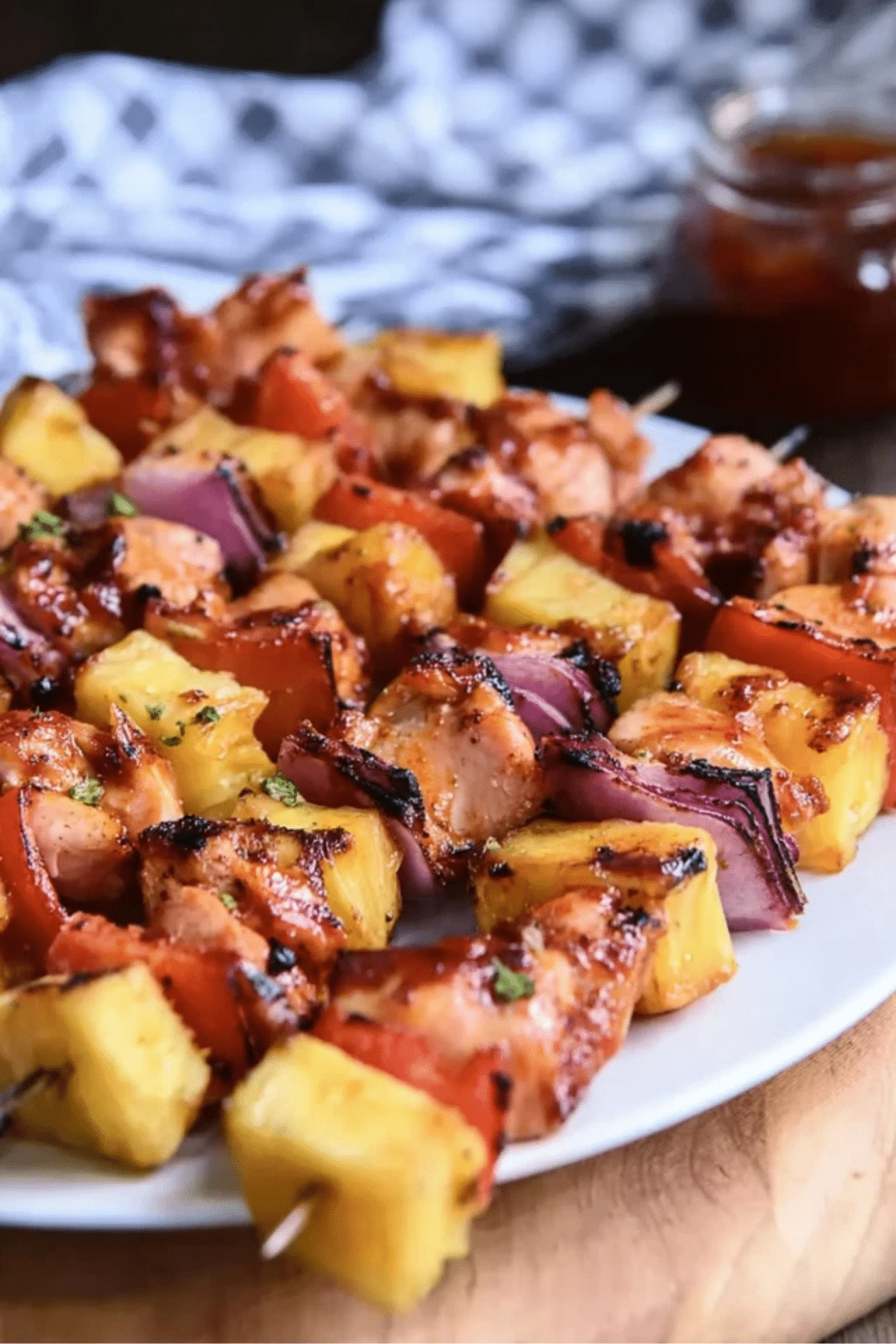 bbq pineapple chicken kabobs