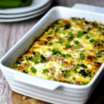 broccoli ham mozzarella egg bake