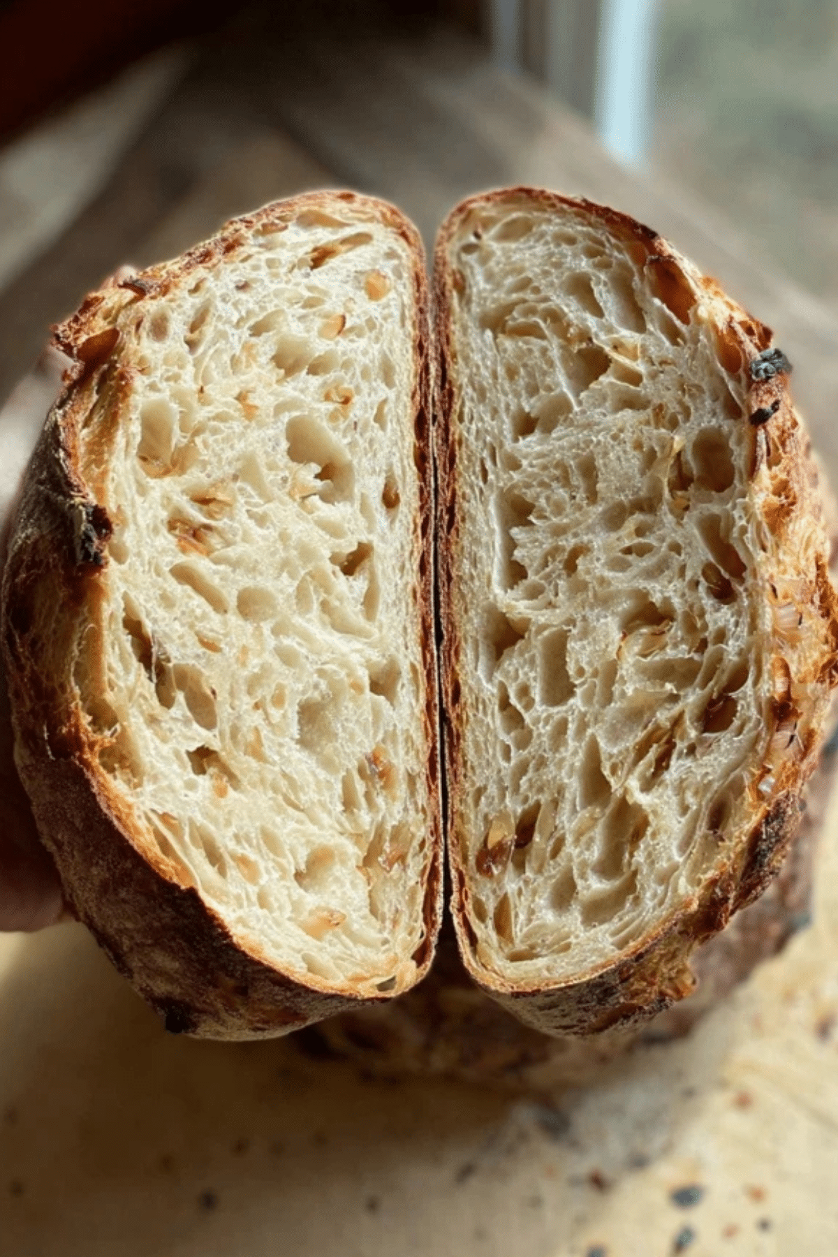 caramelized onion sourdough