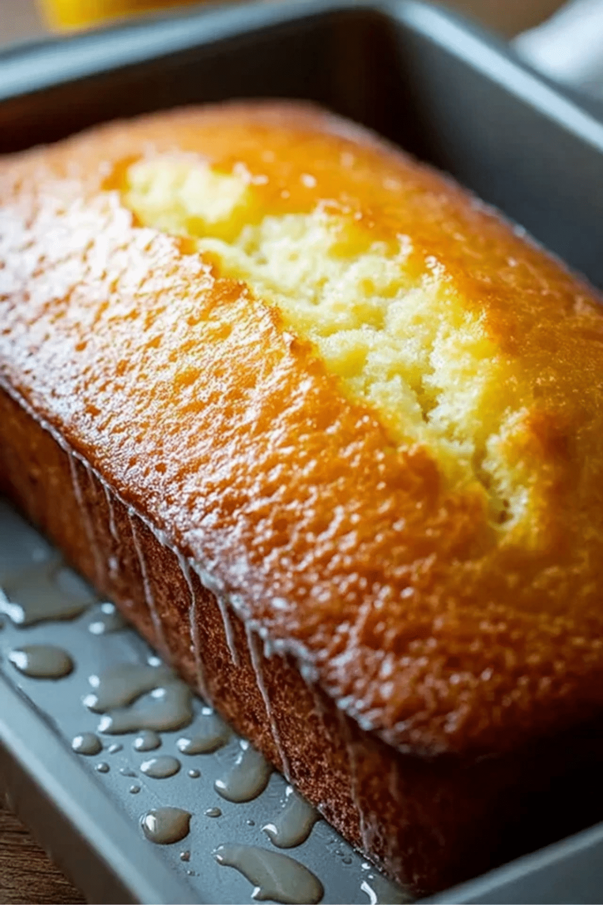 lemon bread with glaze