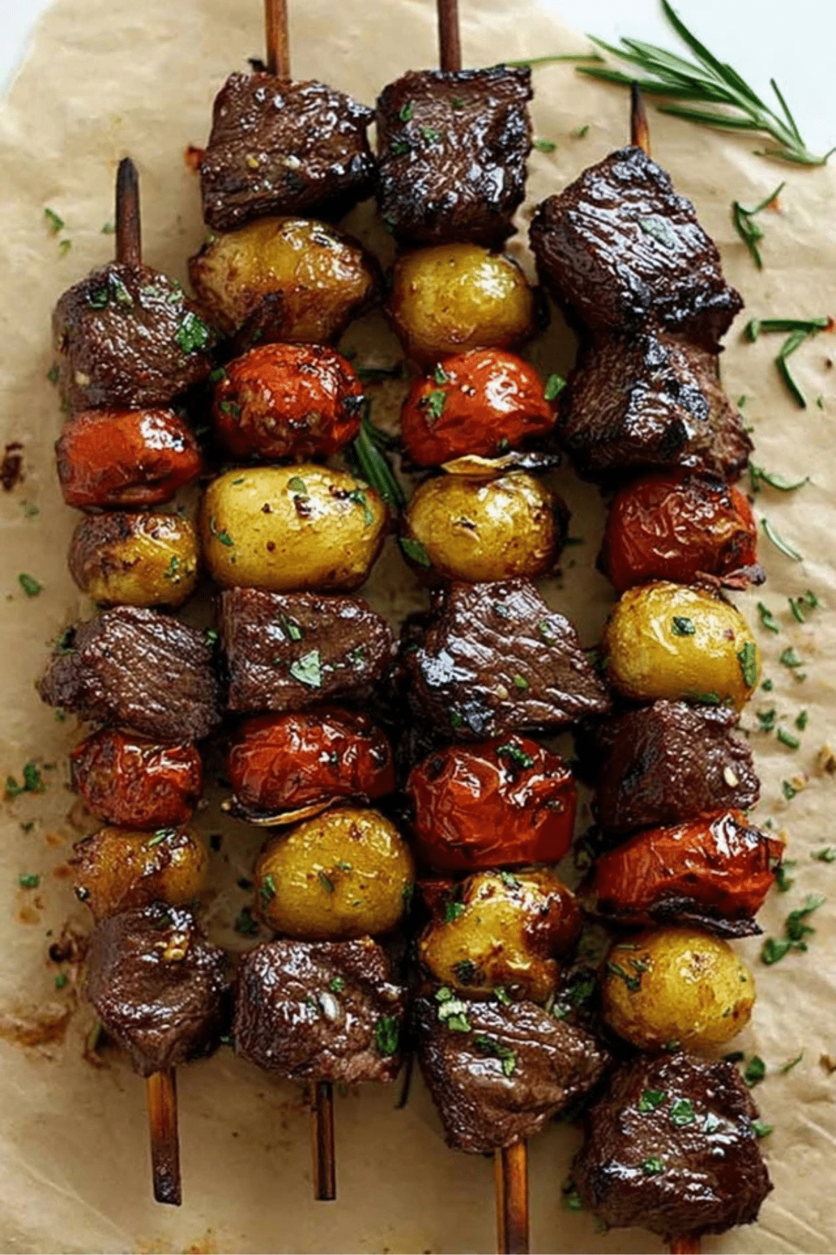 rosemary steak skewers