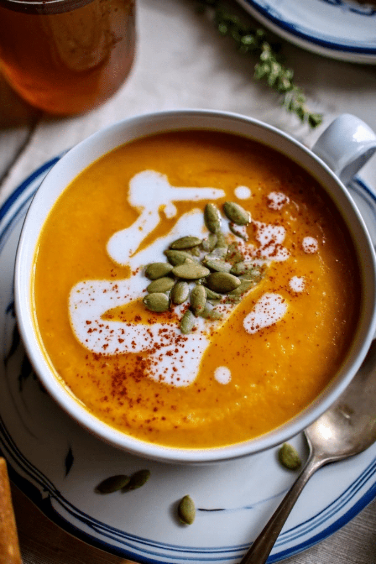 Apple Carrot and Pumpkin Soup