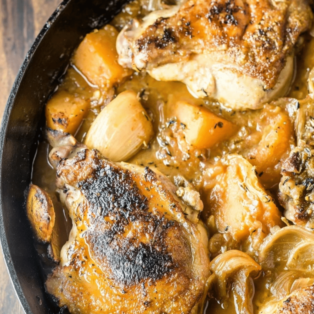 Apple Cider Chicken with Butternut Squash