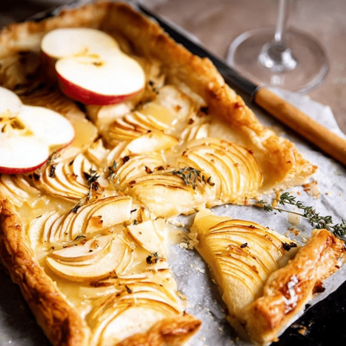 Apple and White Cheddar Tart