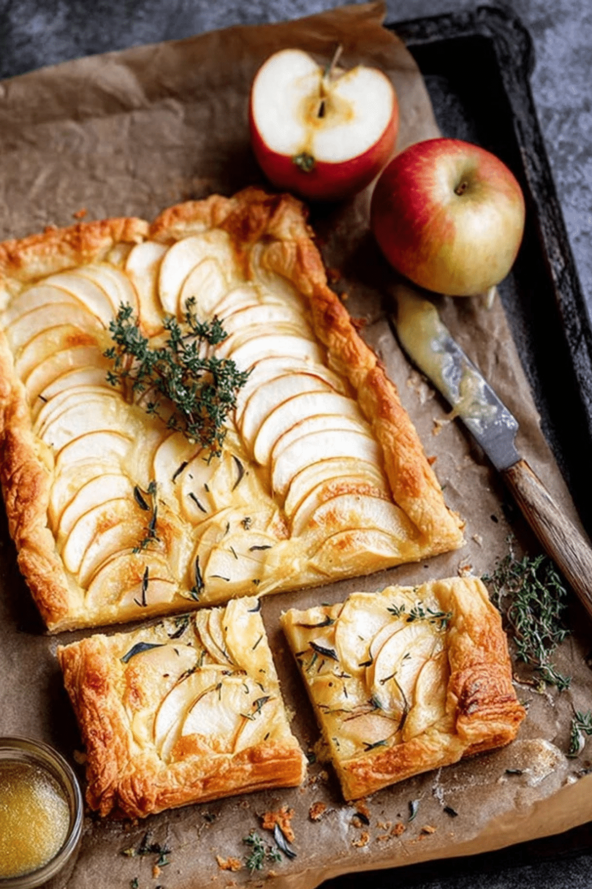 Apple and White Cheddar Tart