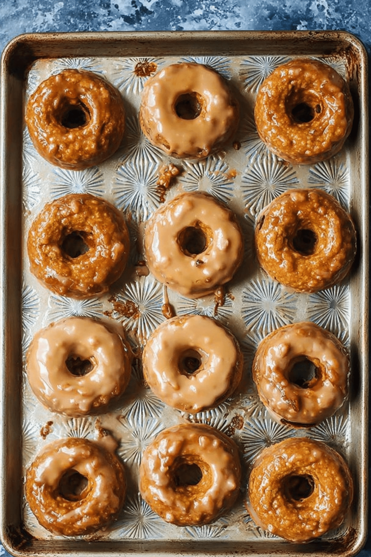 Baked Pumpkin Donuts with Maple Glaze