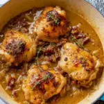 Braised Apple Cider Chicken Thighs