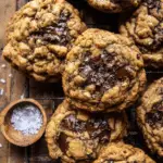 Brown Butter Pumpkin Oatmeal Chocolate Chip Cookies