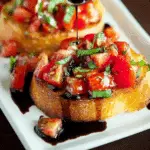 Bruschetta with Balsamic Glaze