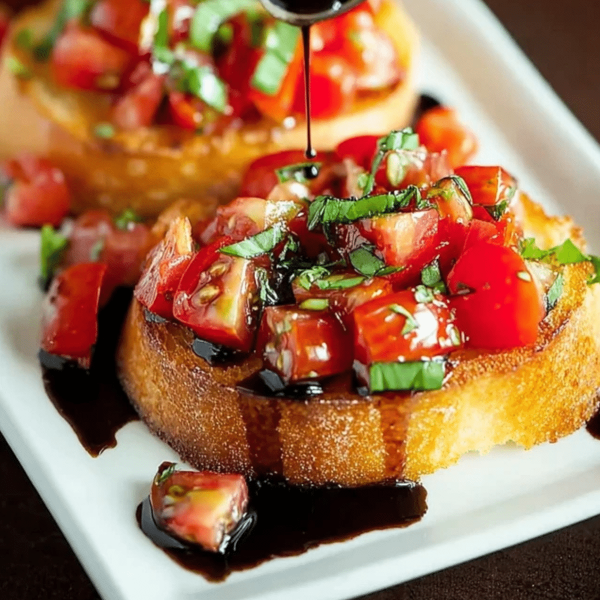 Bruschetta with Balsamic Glaze
