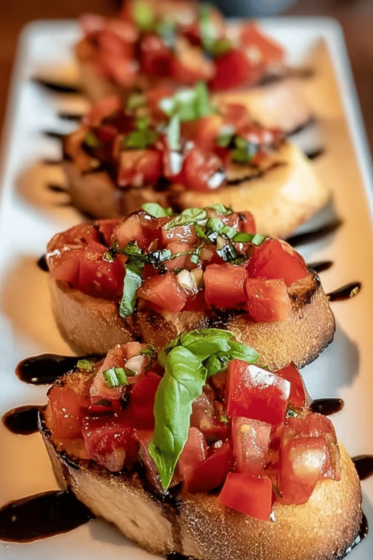 Bruschetta with Balsamic Glaze