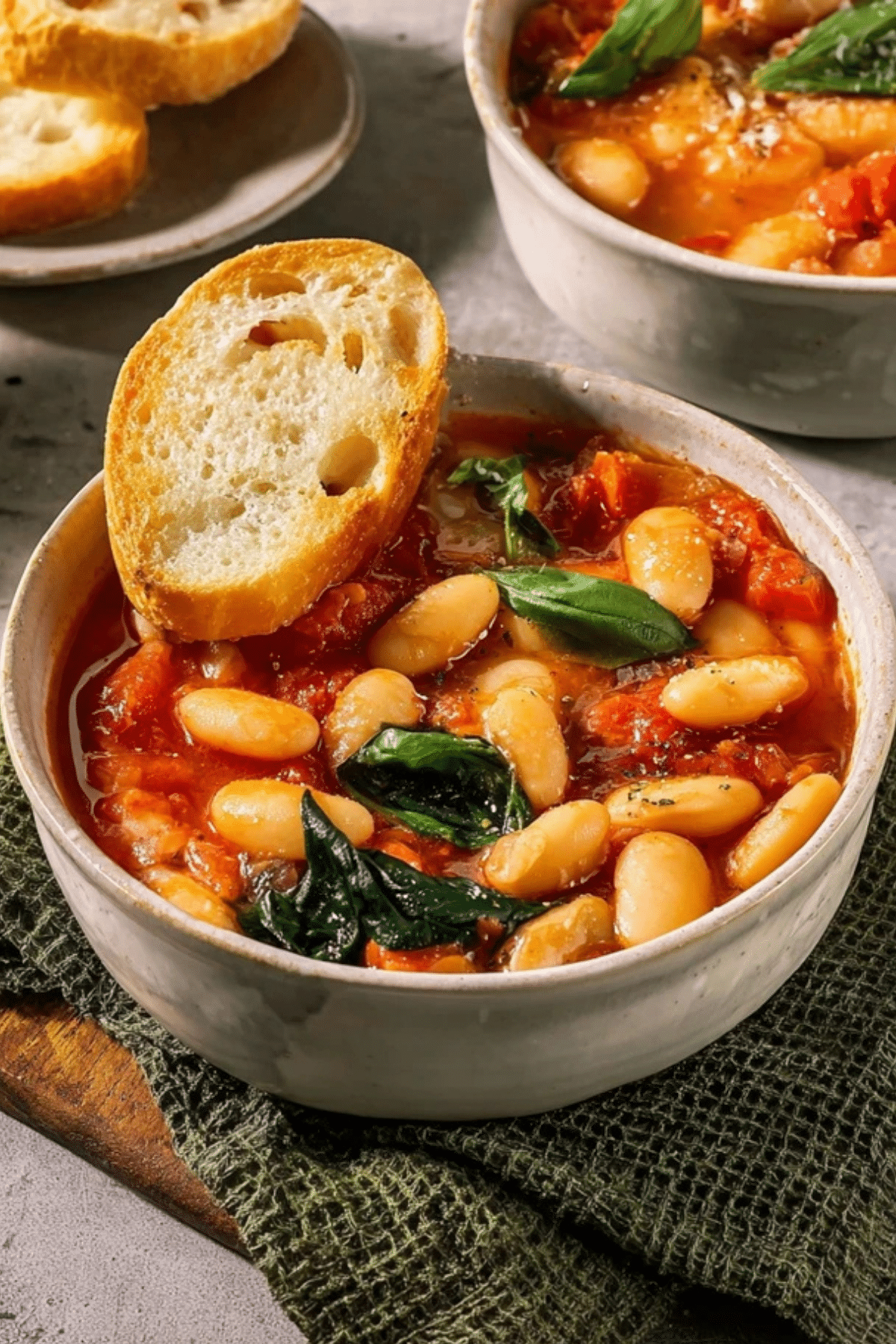 Burst Tomato Basil Butter Beans