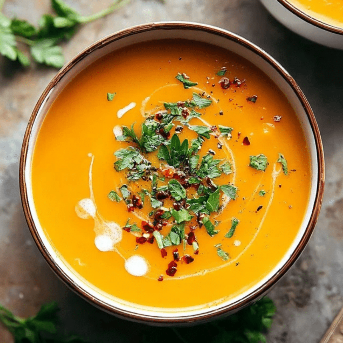 Butternut Squash and Sweet Potato Soup