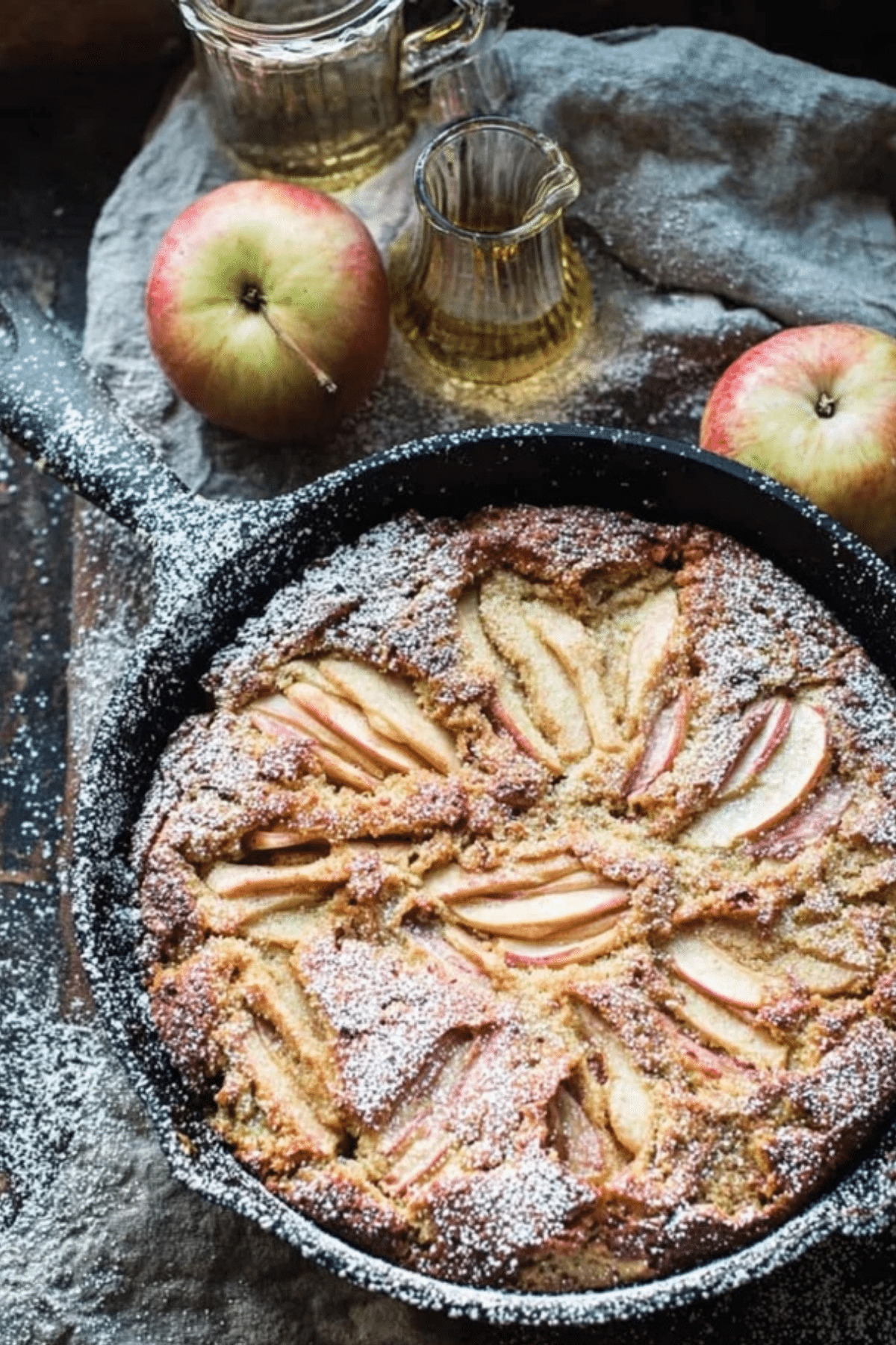 Cardamom Cognac Apple Cake