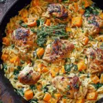 Chicken Orzo with Butternut Squash