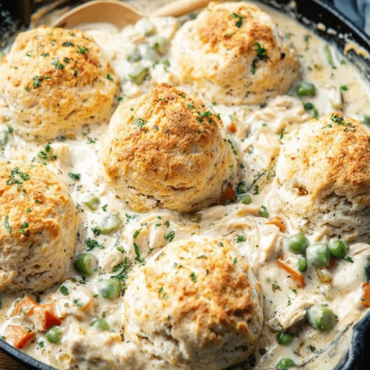 Country Chicken and Biscuits