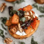 Fall Bruschetta On Sweet Potato Crostini