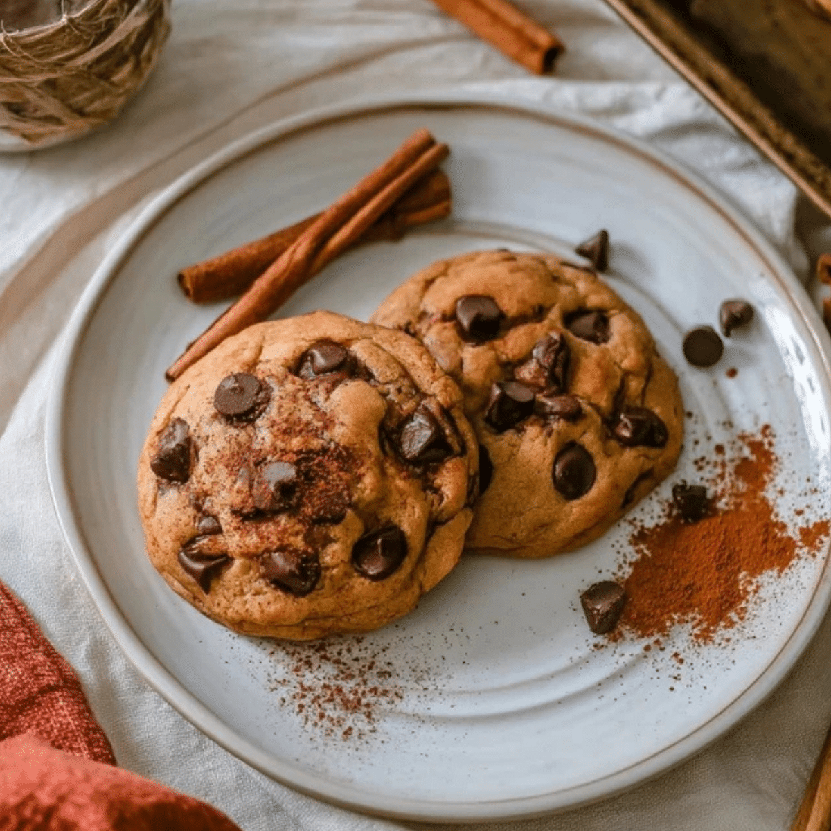 Fall Chocolate Chip Spiced Cookie