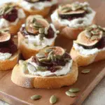 Fig and Pumpkin Seed Bruschetta
