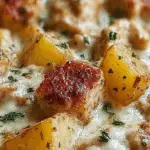 Garlic Parmesan Crockpot Chicken and Potatoes
