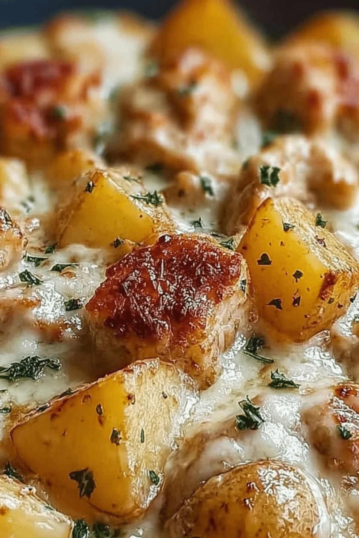 Garlic Parmesan Crockpot Chicken and Potatoes