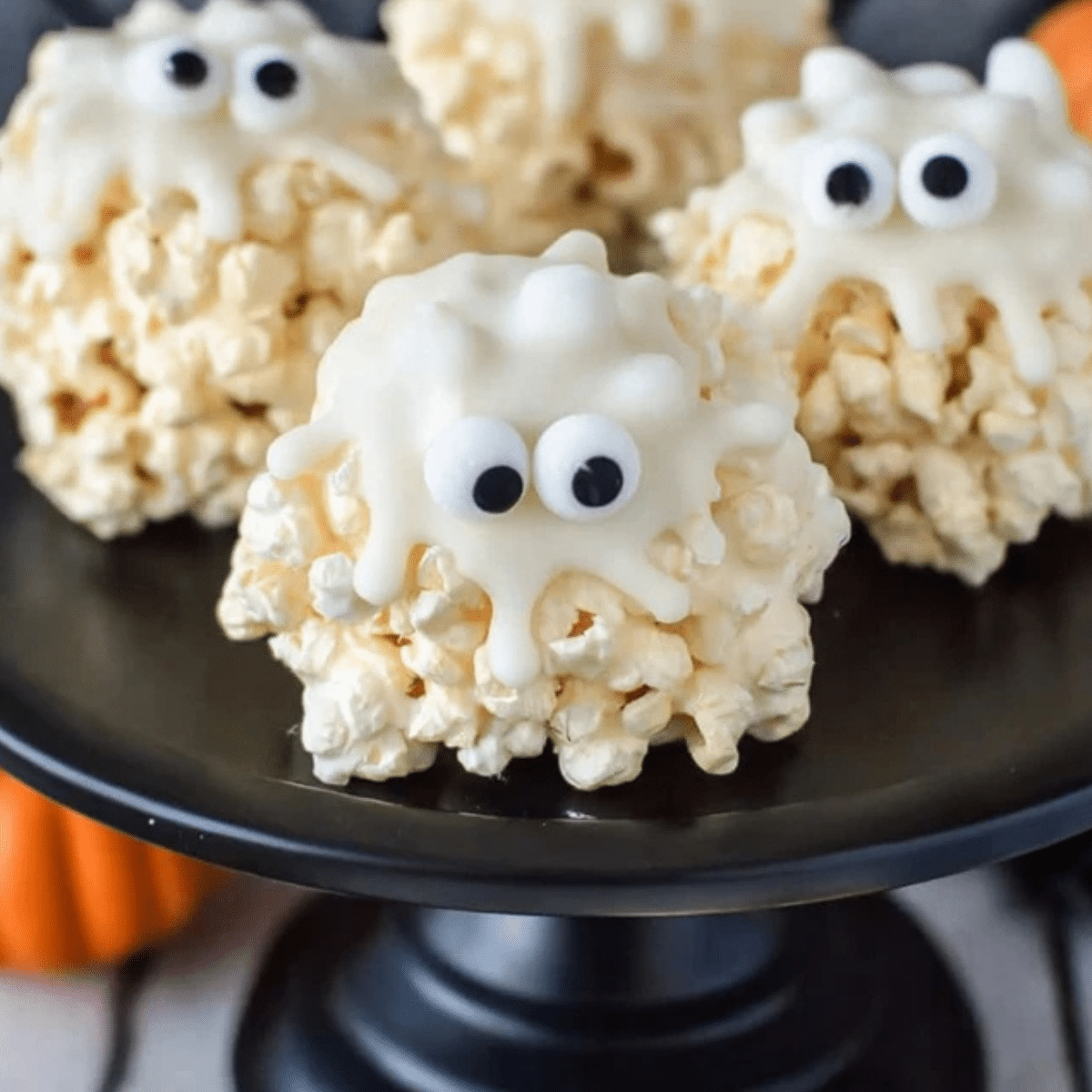 Ghost Marshmallow Popcorn Balls