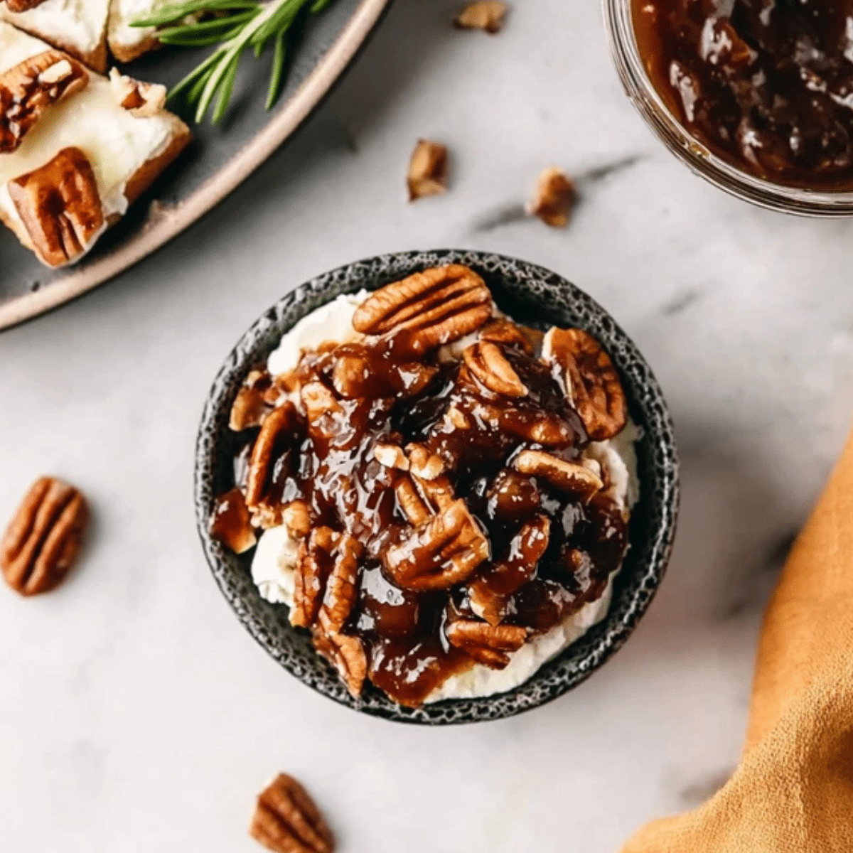 Goat Cheese Appetizer with Fig Jam and Pecans