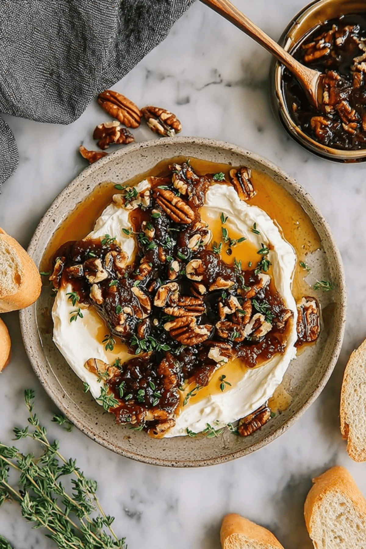 Goat Cheese Appetizer with Fig Jam and Pecans