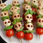 Halloween Caprese Salad Skewers